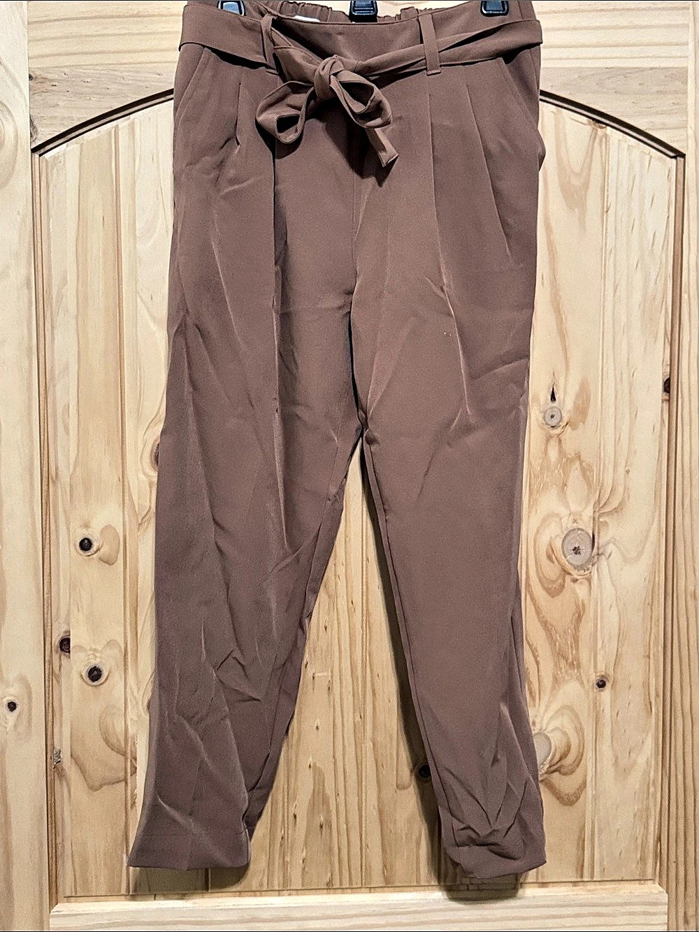 LOFT Outlet Tapered Leg Brown Skinny Pants